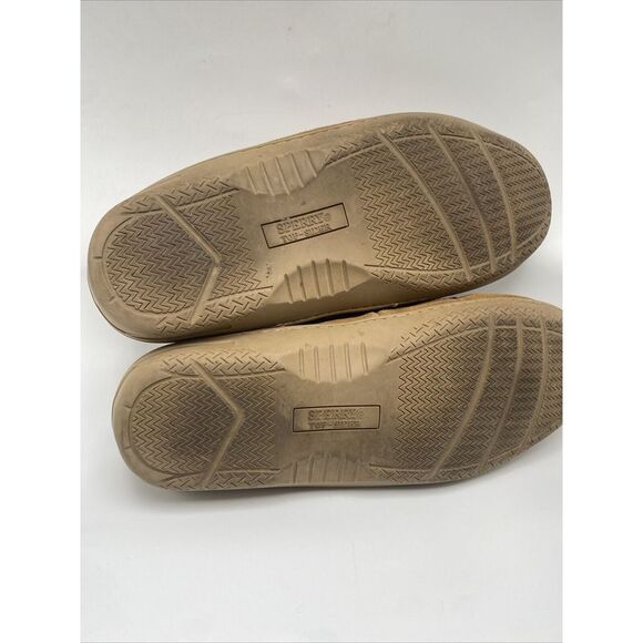 Sperry Trapper Slippers Mens Size 12M Brown Leather Moccasin Shoes Slip On 3037 - Picture 11 of 14